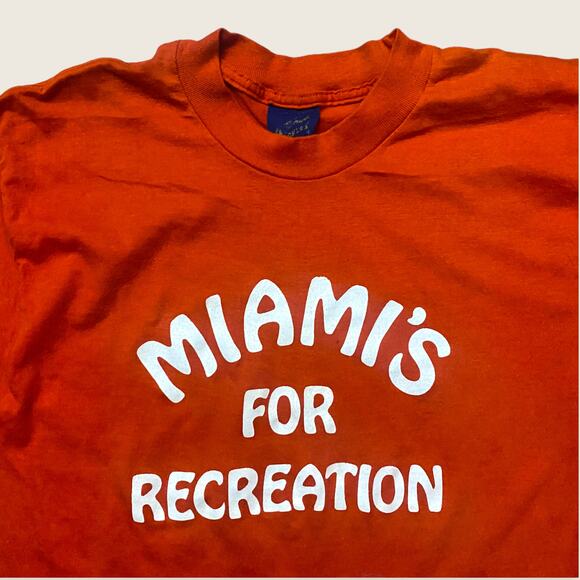 Vintage 80s Miami’s for Recreation tee M - Picture 4 of 5